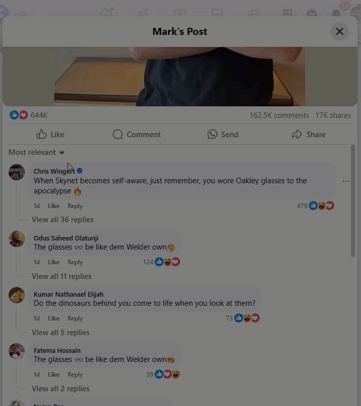 How to switch to All Comments