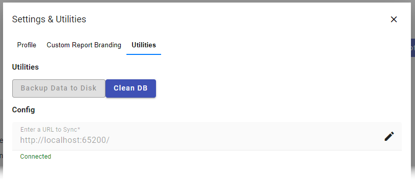 Backend URL Sync Settings
