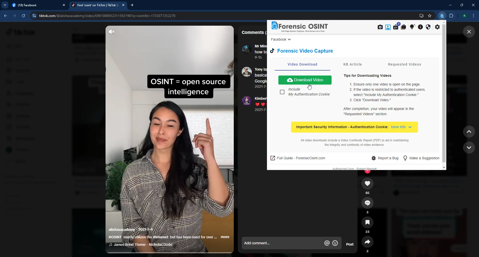 Click to view larger image TikTok Video Download Request